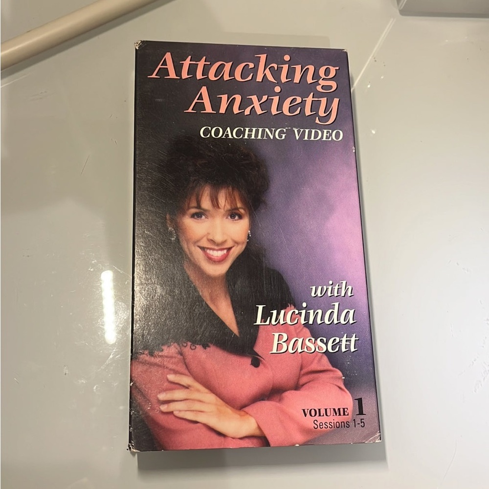 Attacking Anxiety Coaching Video volume 1 VHS with Lucinda Bassett